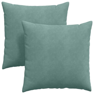 2er Set Sofakissen Cord Meergrün 60x60 cm