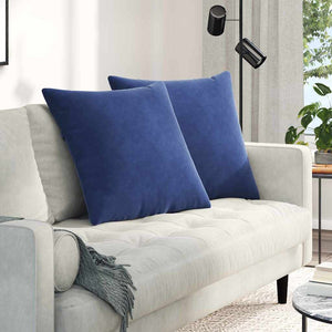 Sofakissen Polizeiblau Cord 60x60 cm 2er-Set