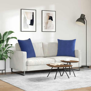 Sofakissen Polizeiblau Cord 60x60 cm 2er-Set