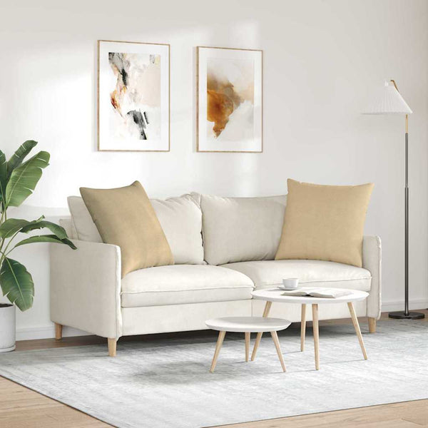 Sofakissen 2er Set Grau-Grün Cord 60x60