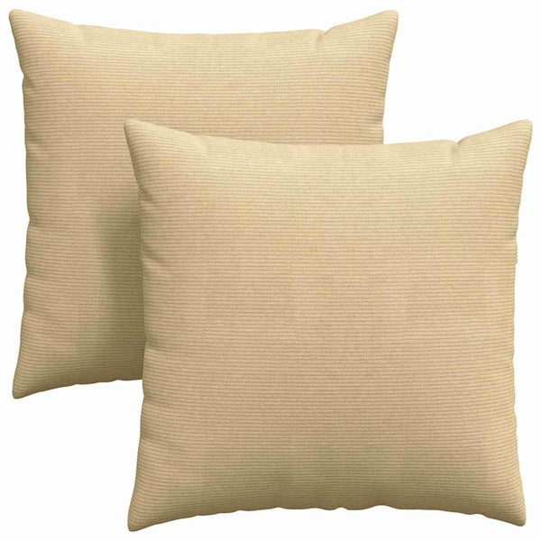 Sofakissen 2er Set Grau-Grün Cord 60x60