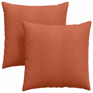 Sofakissen 2er Set Rot-Orange Cord 60x60