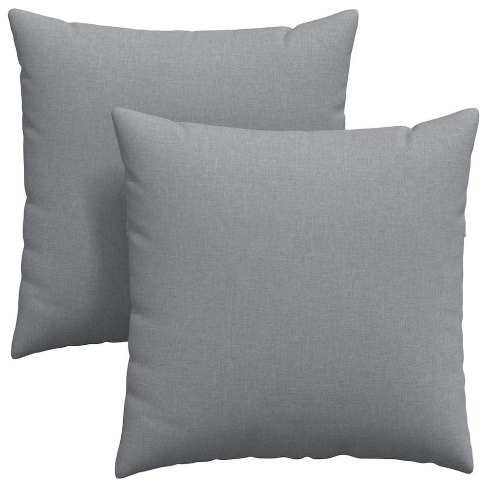 Sofakissen 2er Set Hellgrau 80x80 cm