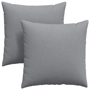 Sofakissen 2er Set Hellgrau 80x80 cm