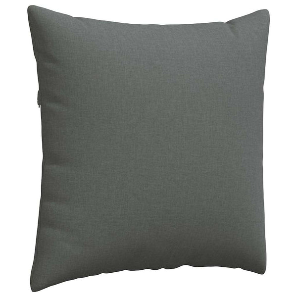 vidaXL Coussins de canapé 2 pcs Gris foncé 80 x 80 cm Tissu