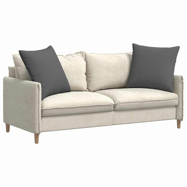 vidaXL Coussins de canapé 2 pcs Gris foncé 80 x 80 cm Tissu