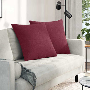 Sofakissen 2er Set Weinrot 80x80 cm