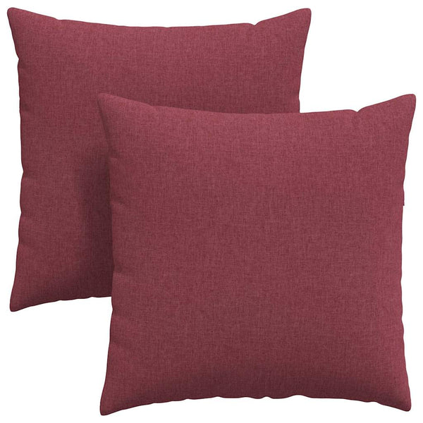 Sofakissen 2er Set Weinrot 80x80 cm