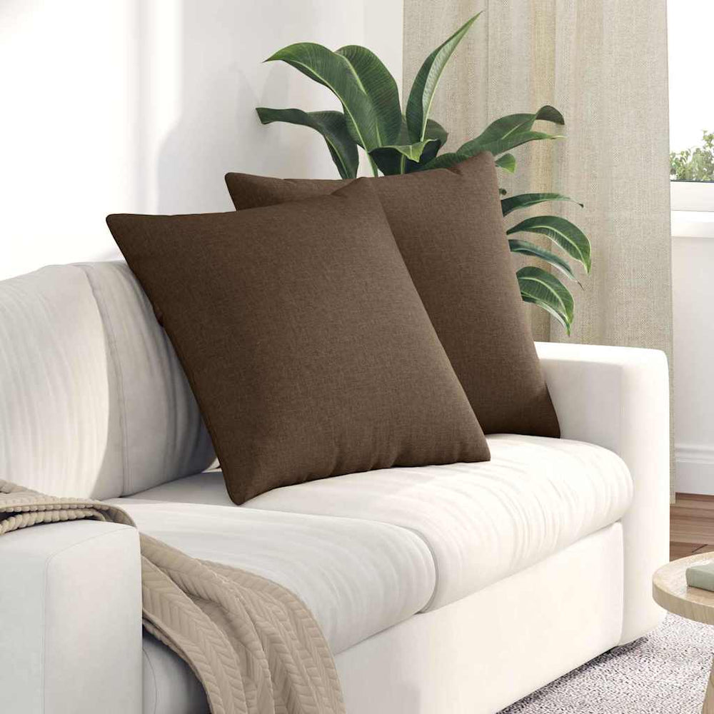 Sofakissen Braun 80x80 cm 2er-Set