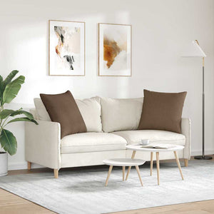 Sofakissen Braun 80x80 cm 2er-Set