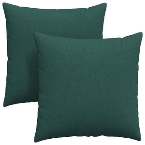 Sofakissen 2er Set Dunkelgrün 80x80 cm