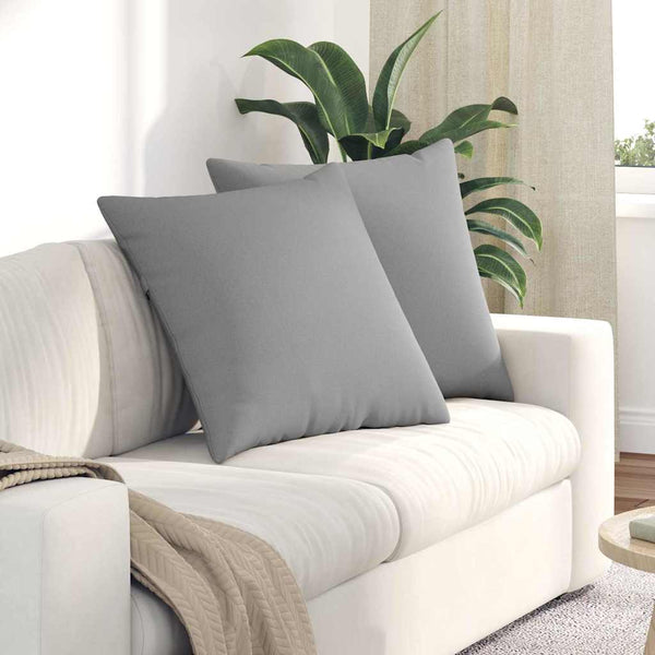 Sofakissen 2er Set Wolkengrau 80x80 cm
