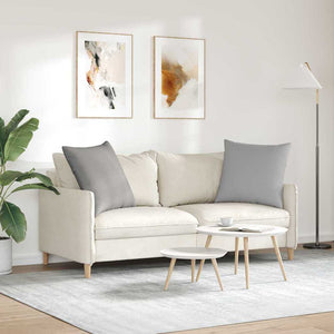 Sofakissen 2er Set Wolkengrau 80x80 cm