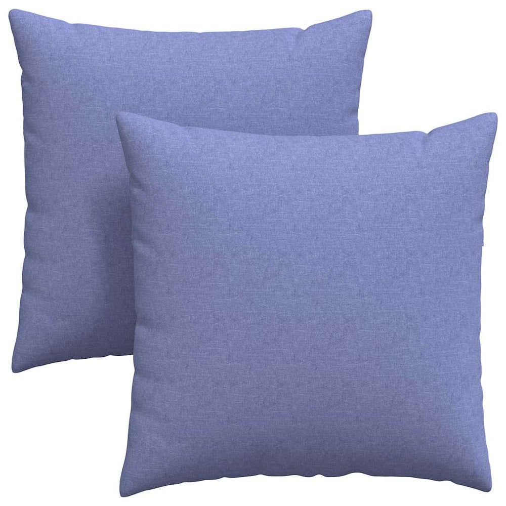 Sofakissen 2er-Set Jeans Blau 80x80 cm