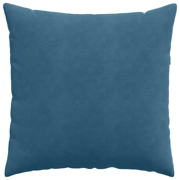 Sofakissen 80x80 cm Cordstoff Blau 2er-Set