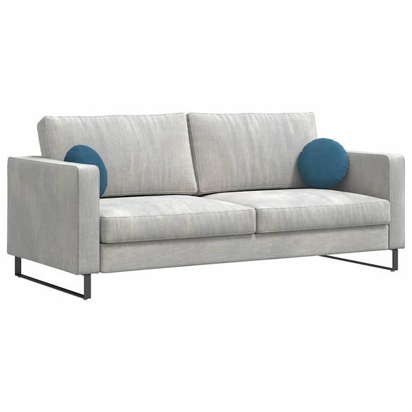 Samt Sitzkissen Blau 2er Set