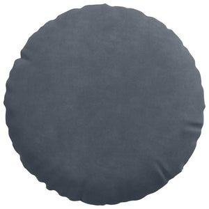 Samt Sitzkissen Dunkelgrau 2er Set Ø30cm