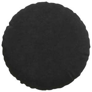 Samt Sitzkissen Schwarz 2er Set Ø30cm