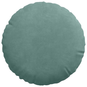 Sitzkissen 2er Set Meergrün Samt Ø30cm