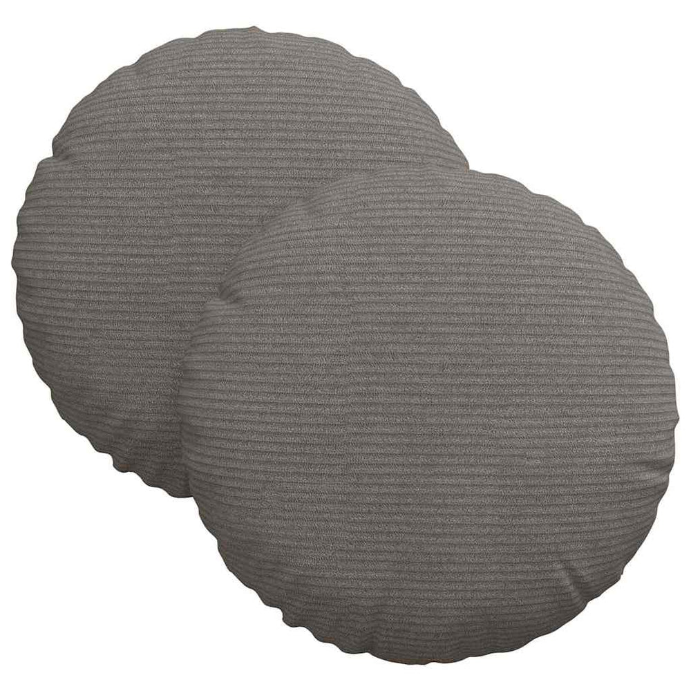 Sitzkissen 2er-Set Hellgrau Cord
