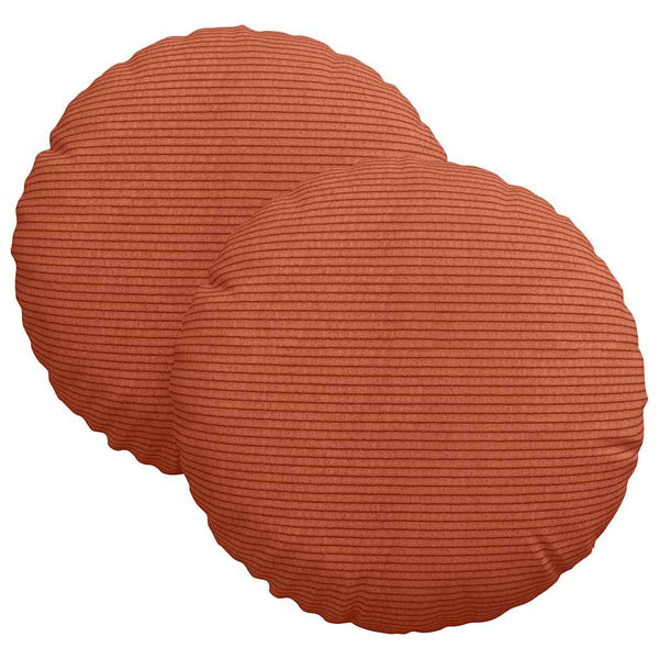 Sitzkissen 2er Set Rot-Orange Cord