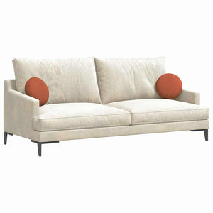 Sitzkissen 2er Set Rot-Orange Cord