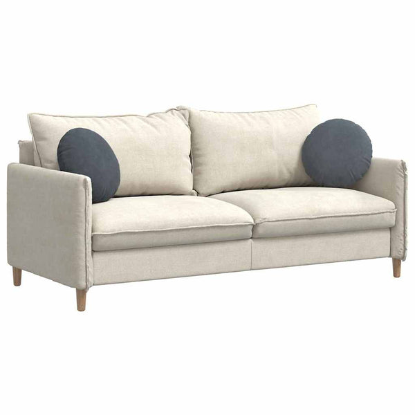 Sitzkissen 2er Set Dunkelgrau Samt Ø40cm