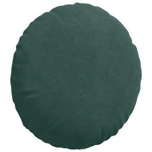 Sitzkissen 2er Set Dunkelgrün Samt Ø40cm