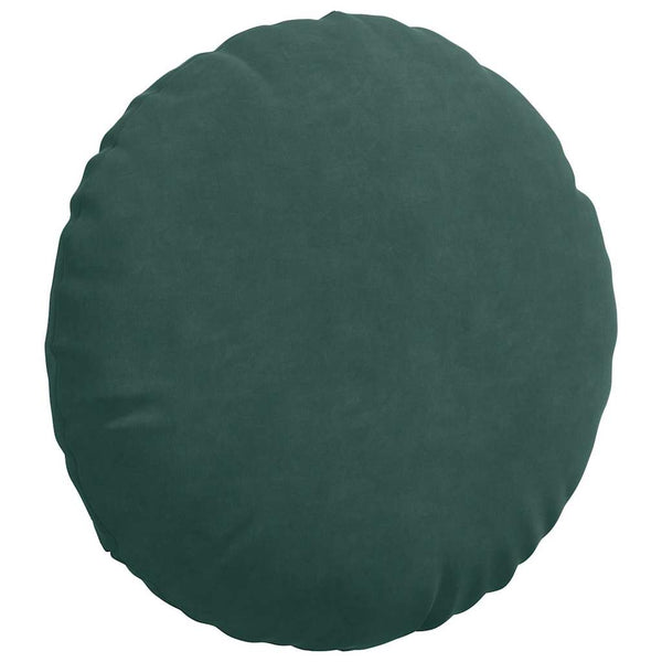 Sitzkissen 2er Set Dunkelgrün Samt Ø40cm