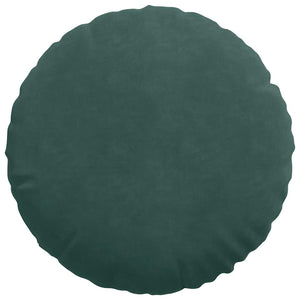 Sitzkissen 2er Set Dunkelgrün Samt Ø40cm