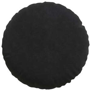 Samt Sitzkissen Schwarz 2er Set Ø40cm
