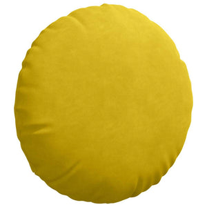 Gelbe Samt Sitzkissen, 2er Set
