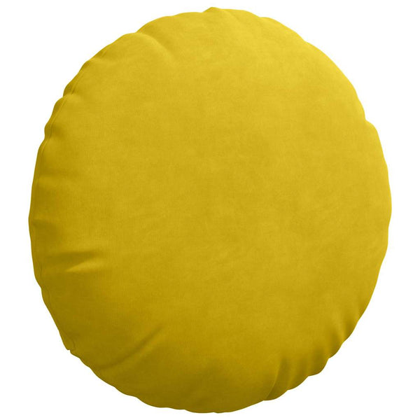 Gelbe Samt Sitzkissen, 2er Set