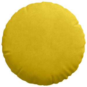 Gelbe Samt Sitzkissen, 2er Set