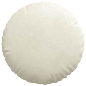 2er-Set Samt Sitzkissen Creme Ø 40cm