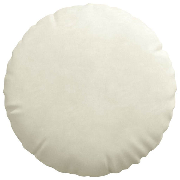 2er-Set Samt Sitzkissen Creme Ø 40cm