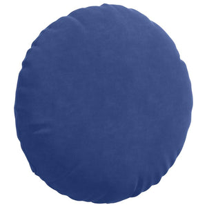 2er-Set Sitzkissen Polizeiblau Samt Ø 40cm