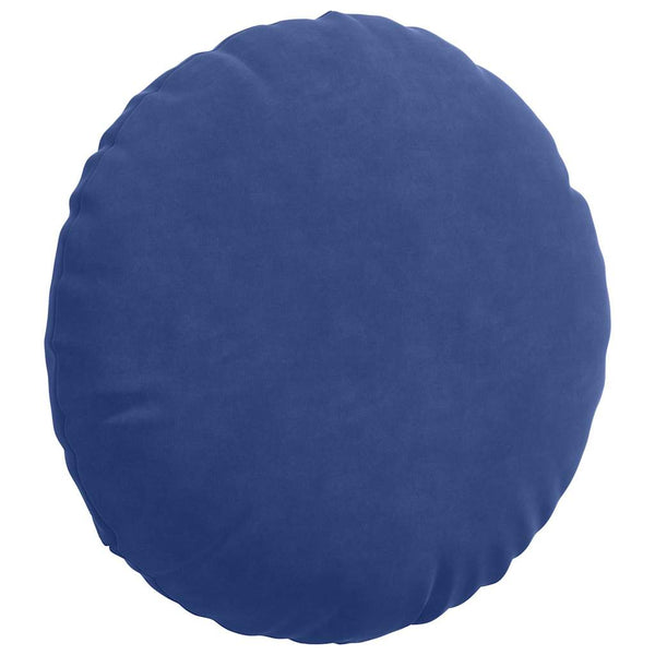 2er-Set Sitzkissen Polizeiblau Samt Ø 40cm