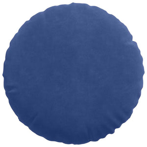 2er-Set Sitzkissen Polizeiblau Samt Ø 40cm