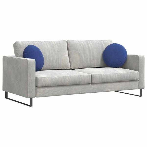 2er-Set Sitzkissen Polizeiblau Samt Ø 40cm