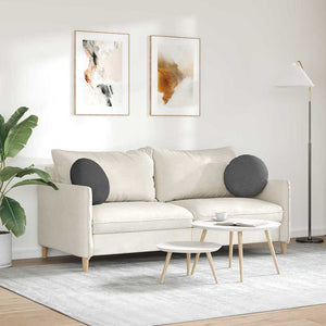 Sitzkissen 2er Set Dunkelgrau Cord
