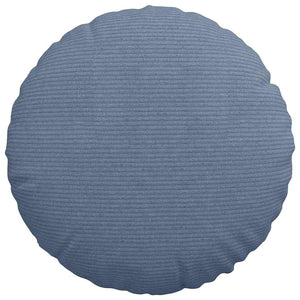 Sitzkissen 2er Set Blau Cord Ø 40cm
