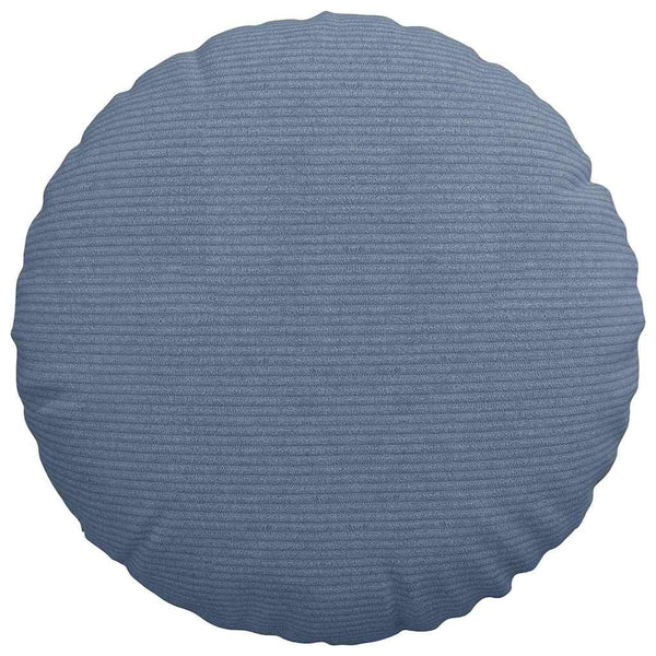 Sitzkissen 2er Set Blau Cord Ø 40cm