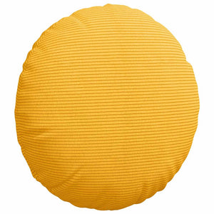 Sitzkissen Gelb Cord 2er Set Ø40cm