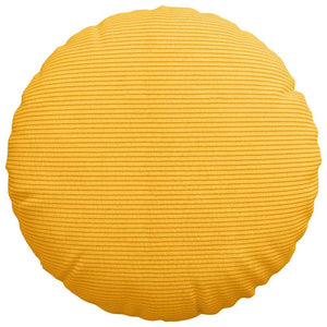 Sitzkissen Gelb Cord 2er Set Ø40cm