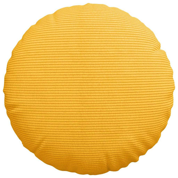 Sitzkissen Gelb Cord 2er Set Ø40cm