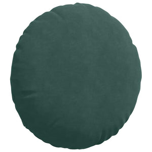 Samt Sitzkissen Dunkelgrün 2er-Set Ø50cm