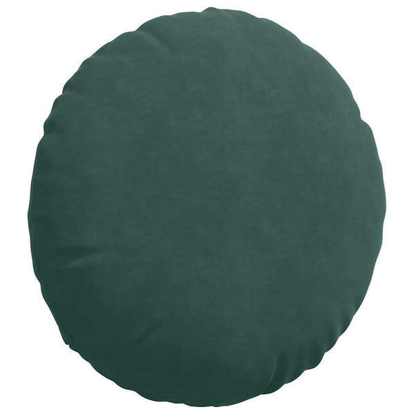 Samt Sitzkissen Dunkelgrün 2er-Set Ø50cm