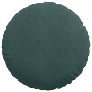 Samt Sitzkissen Dunkelgrün 2er-Set Ø50cm