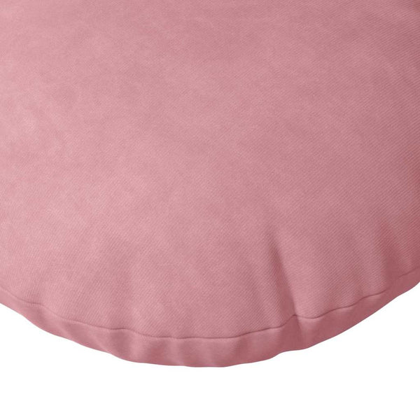 Rosa Samt Sitzkissen 2er Set Ø50cm
